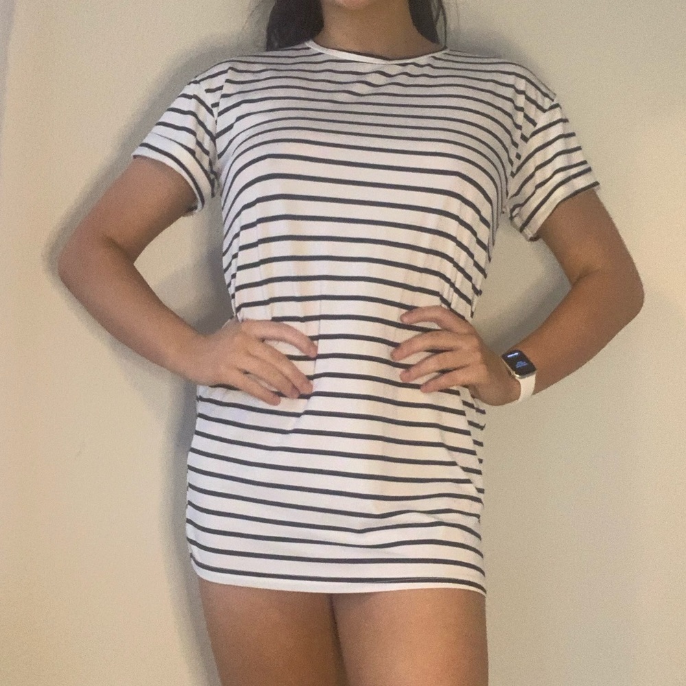 Stripped T-Shirt Dress